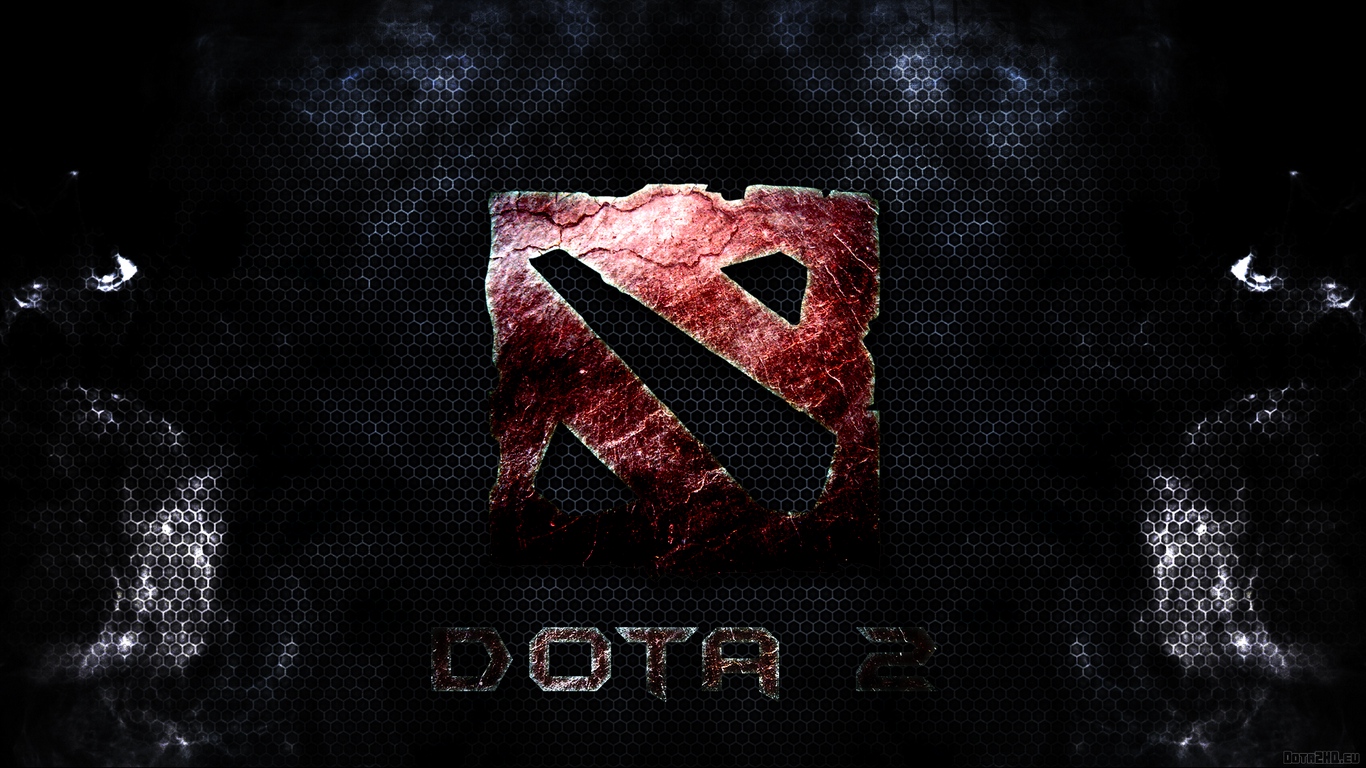 Wallpaper Dota 2, Logo, Dark Theme - Dota 2 Black Logo Hd - HD Wallpaper 