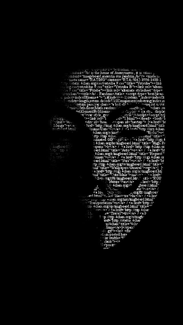 Anonymous Wallpaper For Iphone - HD Wallpaper 