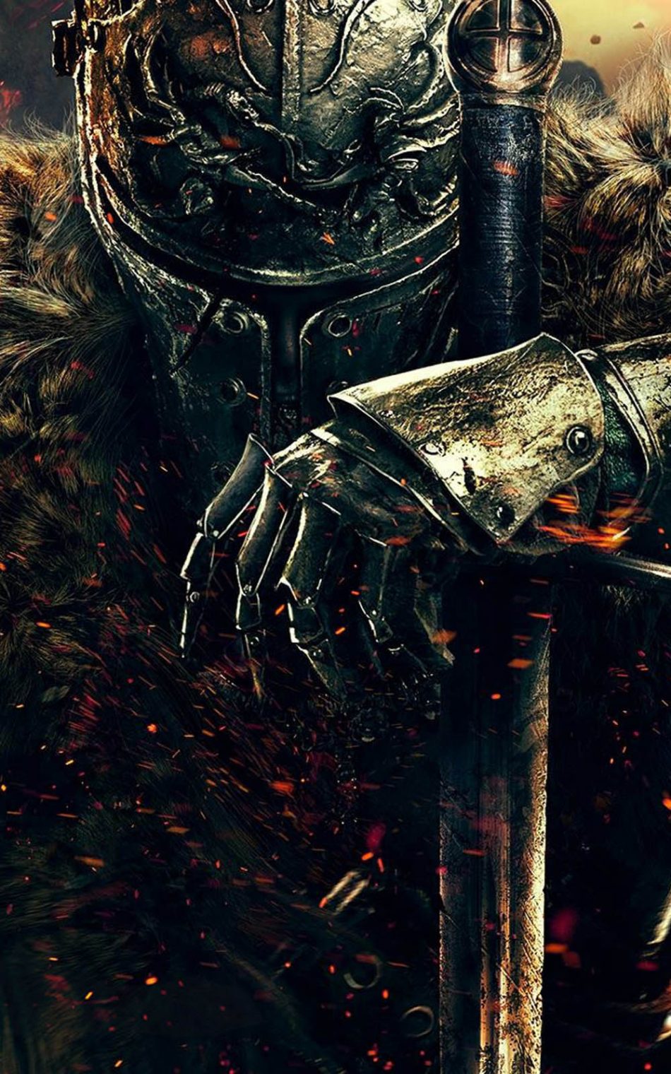 Dark Souls 2 Warrior Knight Hd Mobile Wallpaper - Dark Souls Wallpaper Phone - HD Wallpaper 