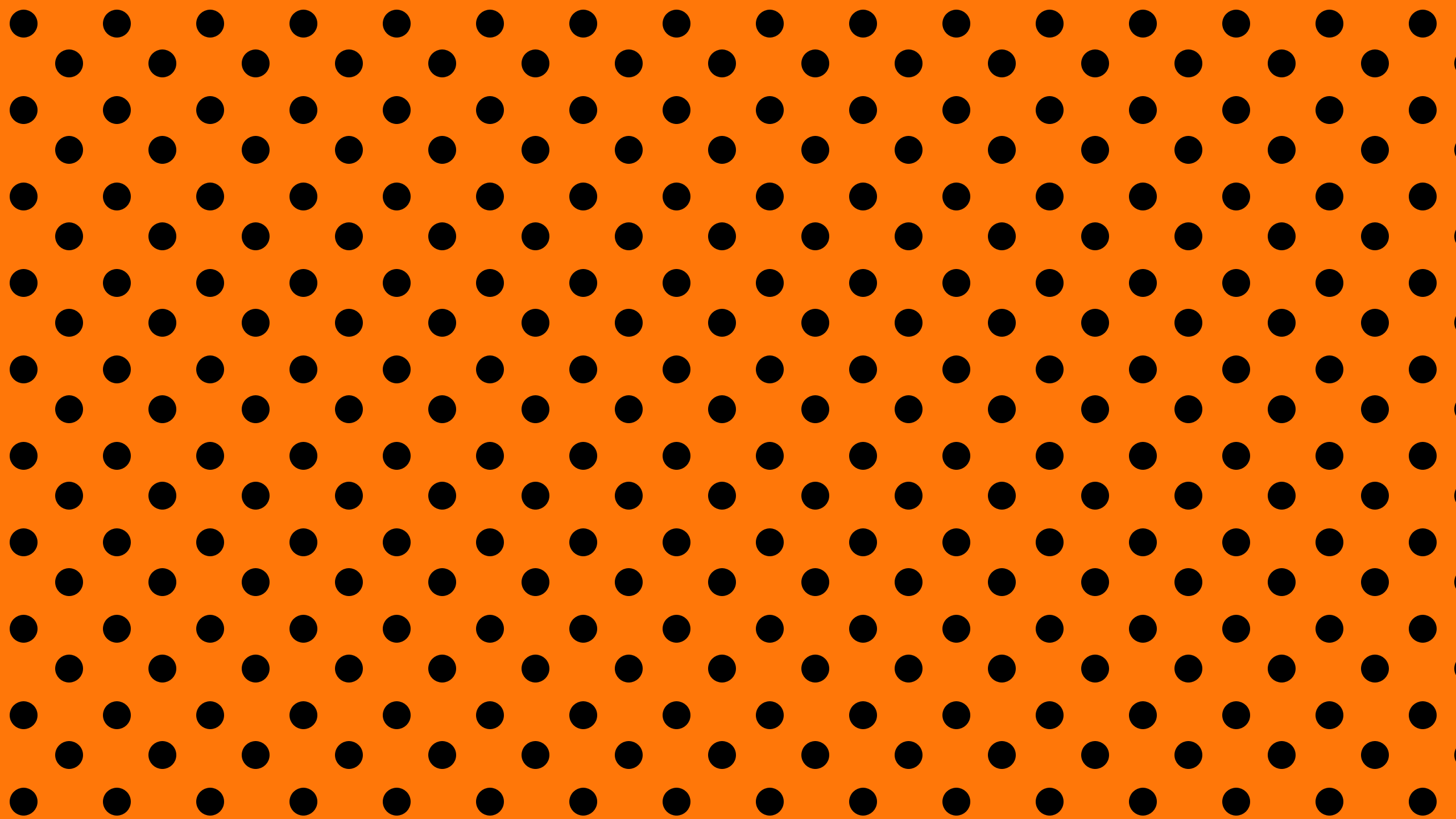 Download Free Black And Orange Background - Polka Dot - HD Wallpaper 