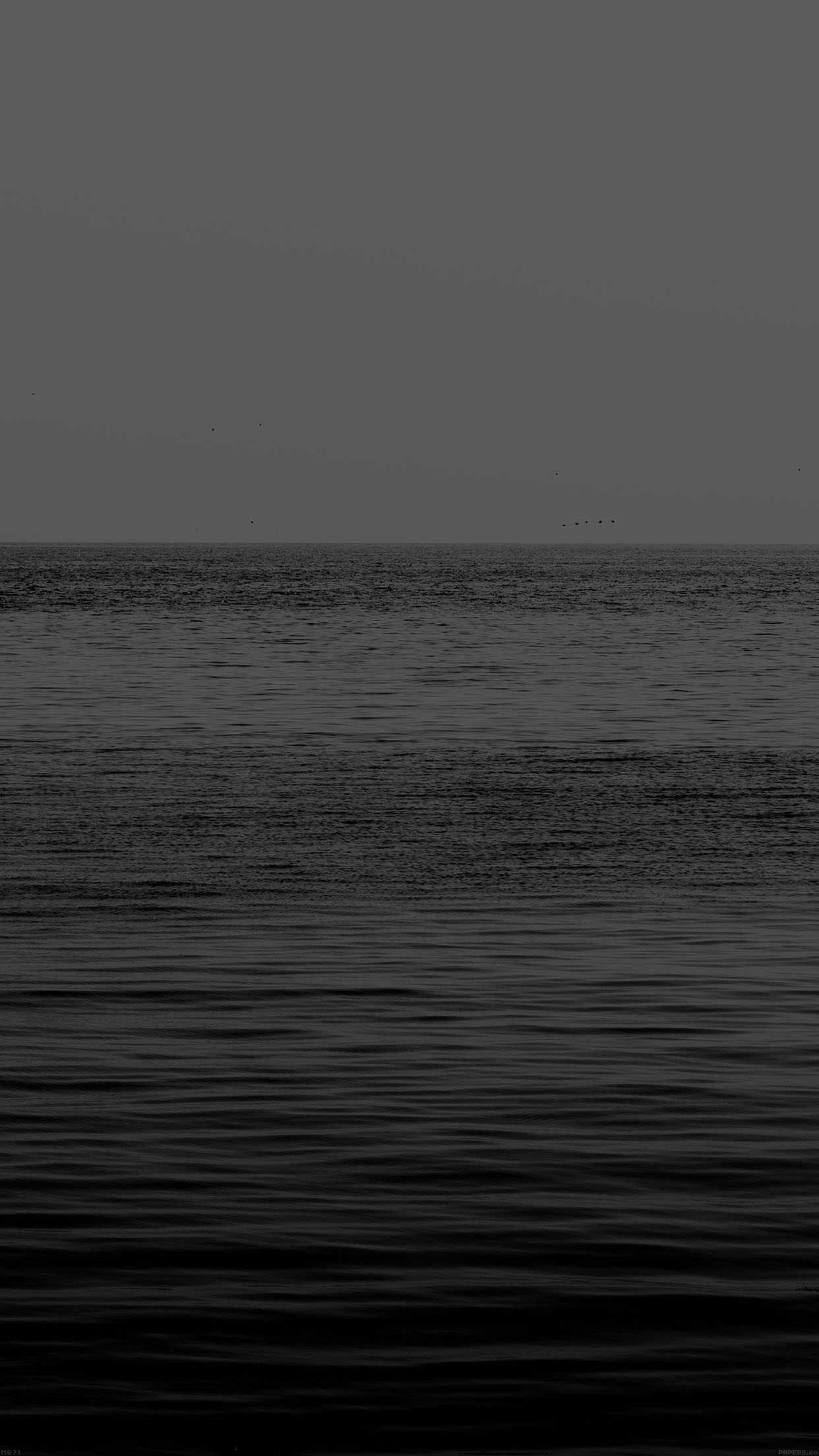 Black Sea Ocean Flat Nature Android Wallpaper - Dark Ocean Wallpaper Iphone - HD Wallpaper 