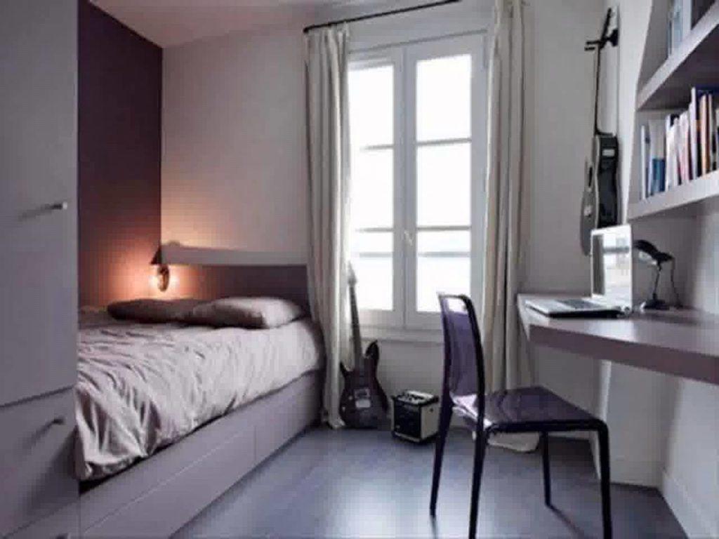 Contoh Ide Desain Kamar Tidur Sempit Ukuran Konsep - Single Bedroom Ideas - HD Wallpaper 