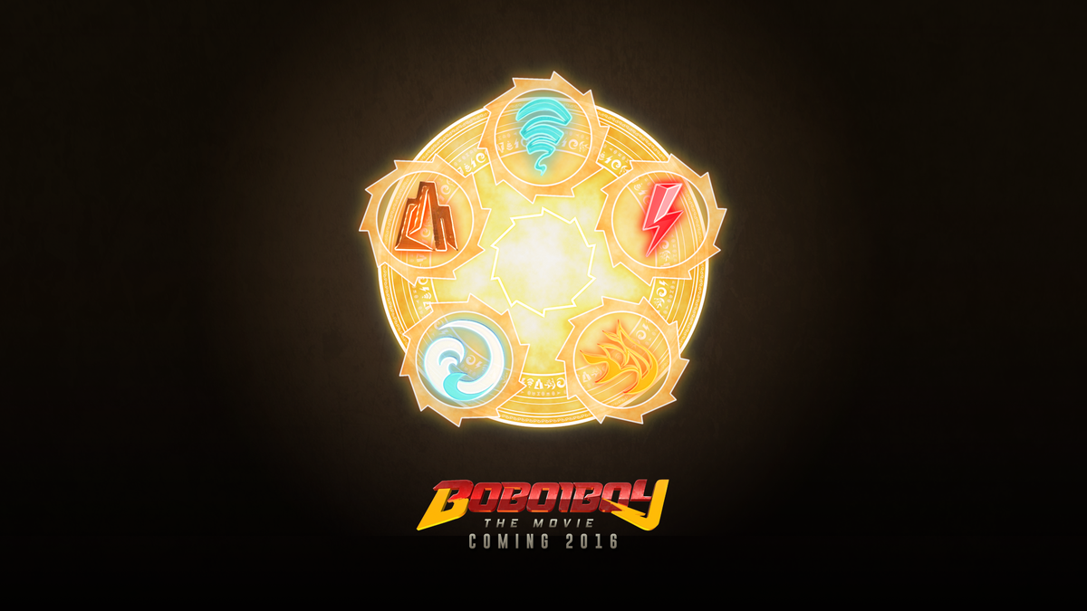 Boboiboy All Power Symbol - HD Wallpaper 