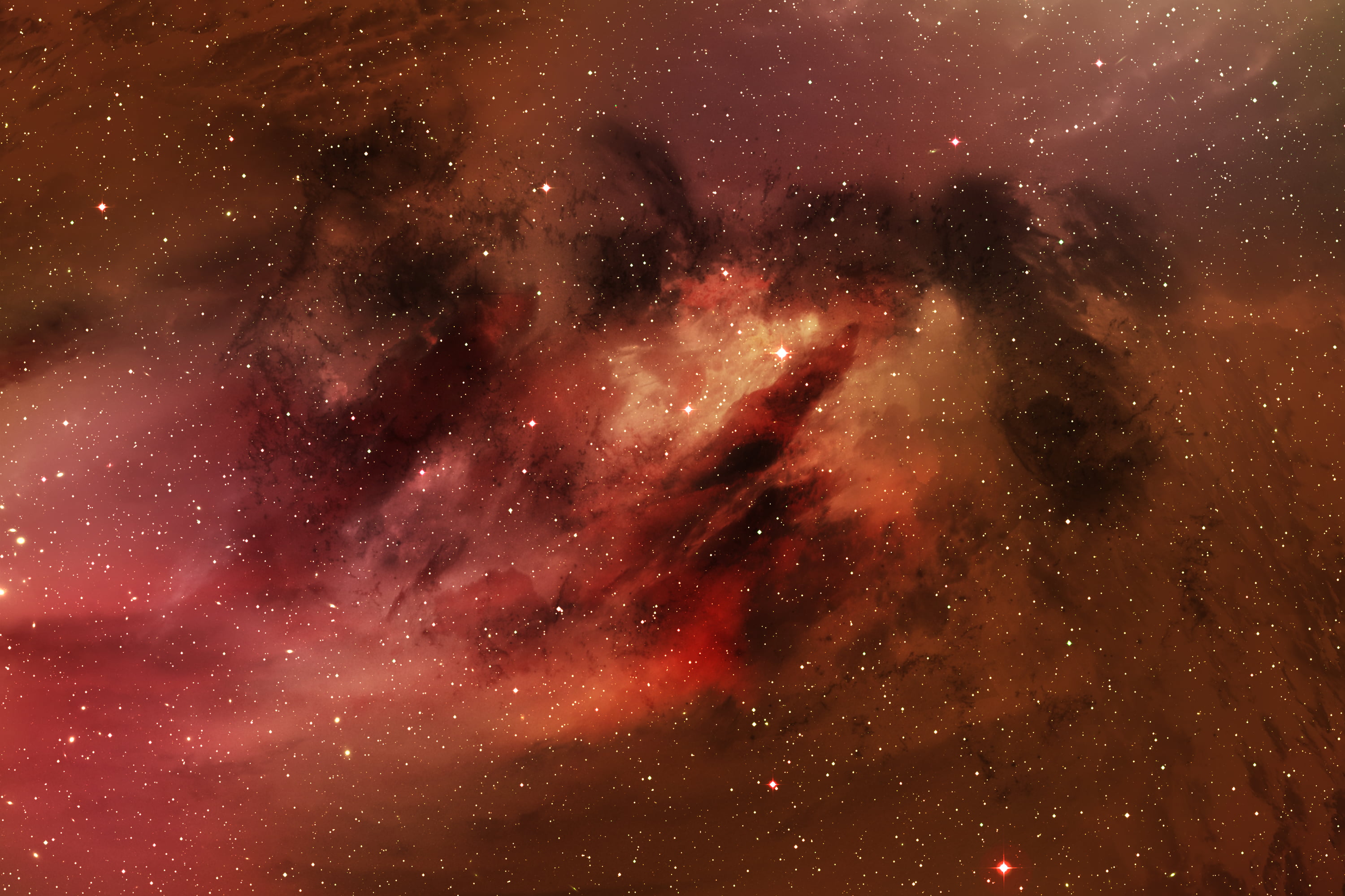 Red And Brown Galaxy - HD Wallpaper 