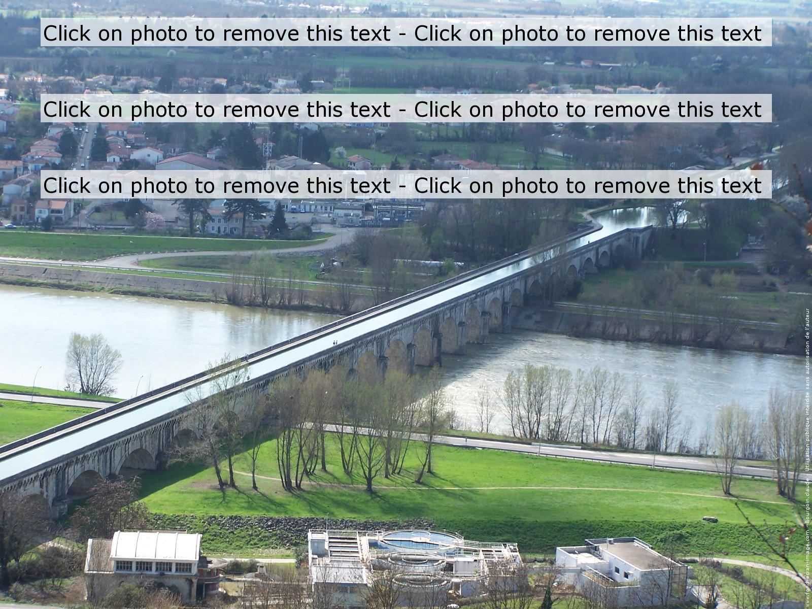 The Canal Bridge Of Agen - Concrete Bridge - HD Wallpaper 