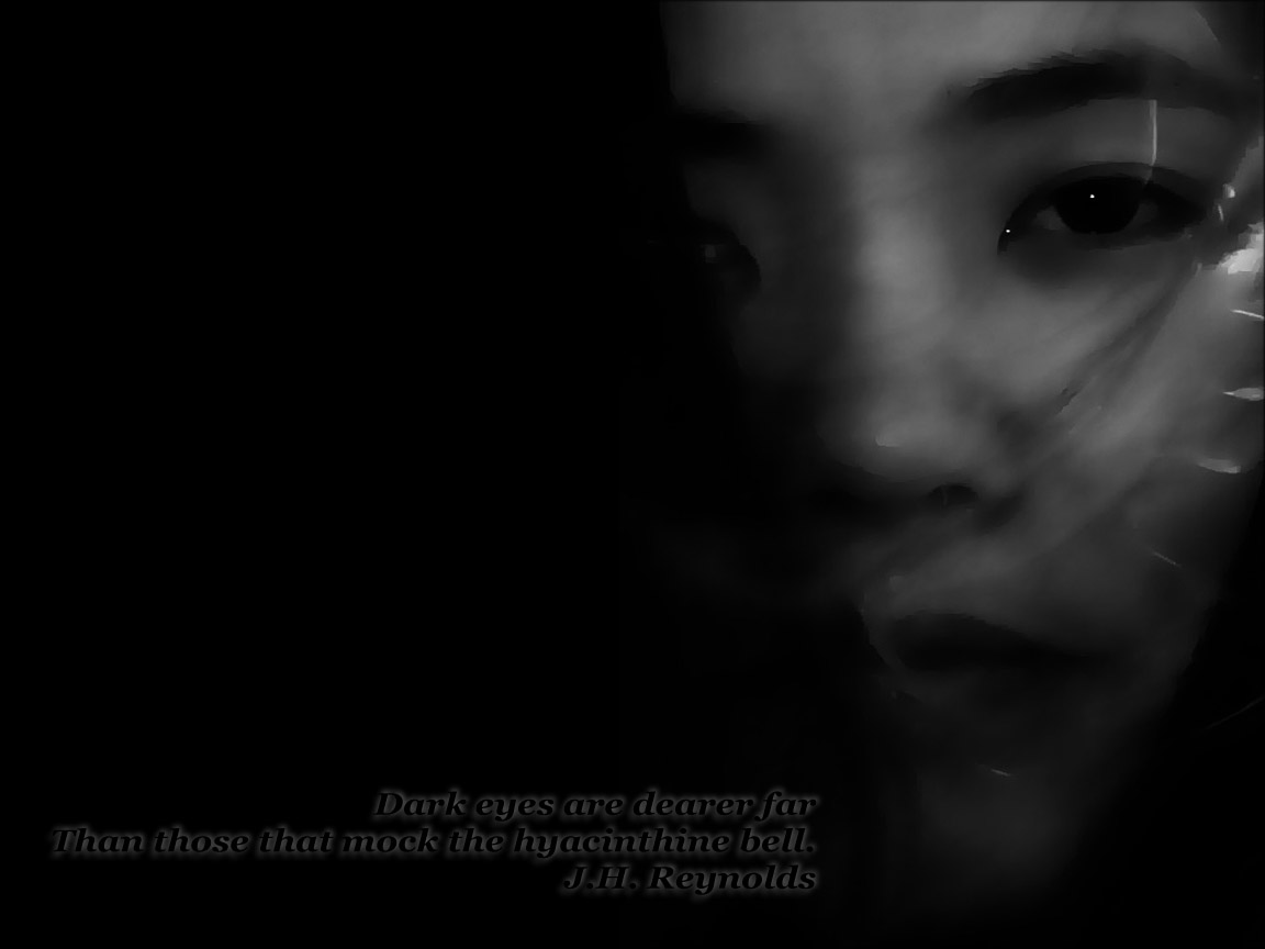 Black Eyes Wallpaper, Beautiful Black Eyes Wallpapers, - Darkness - HD Wallpaper 