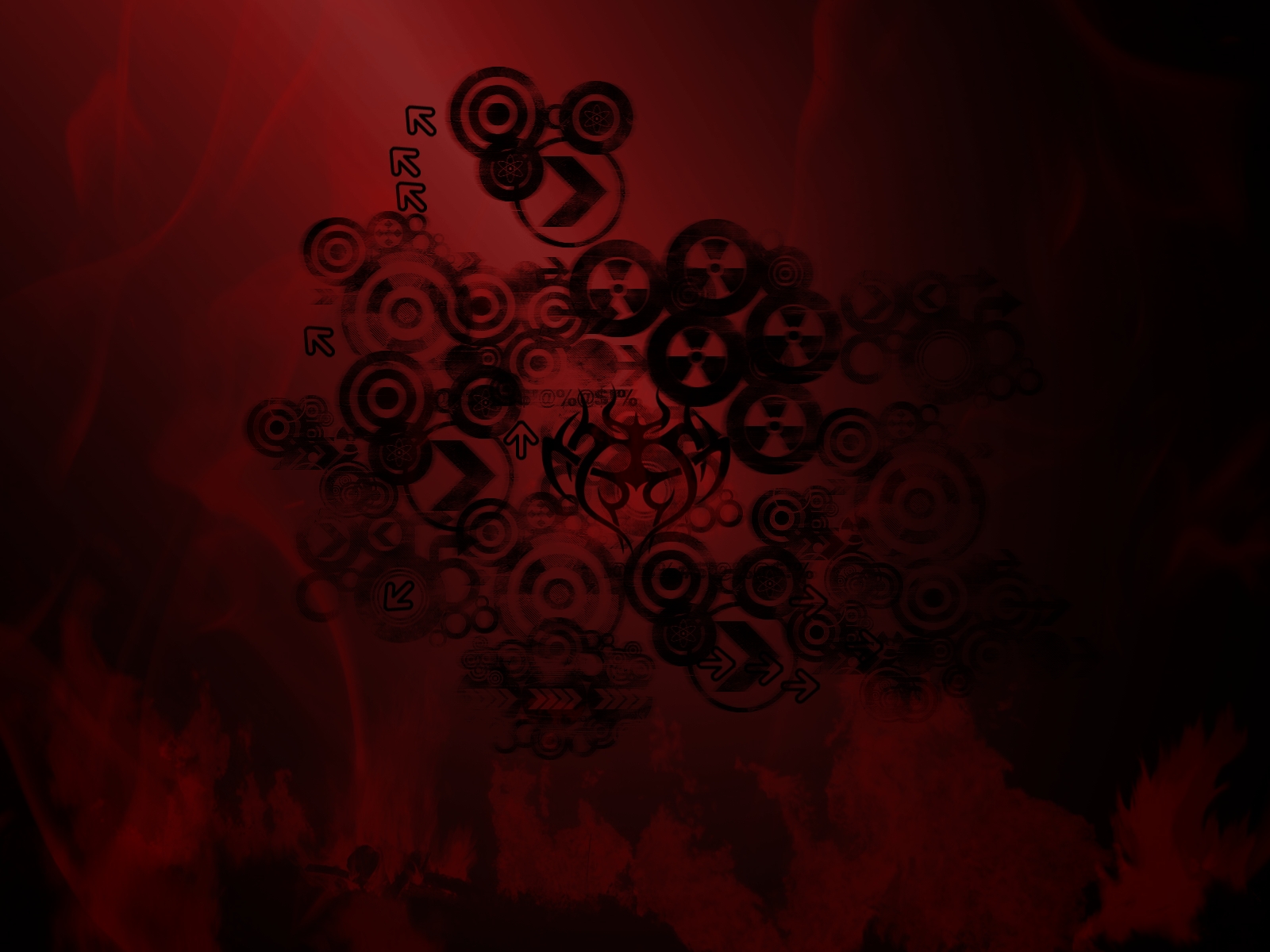 Cool Red And Black Themes 6 Cool Hd Wallpaper - Cool Tribal Red Background - HD Wallpaper 