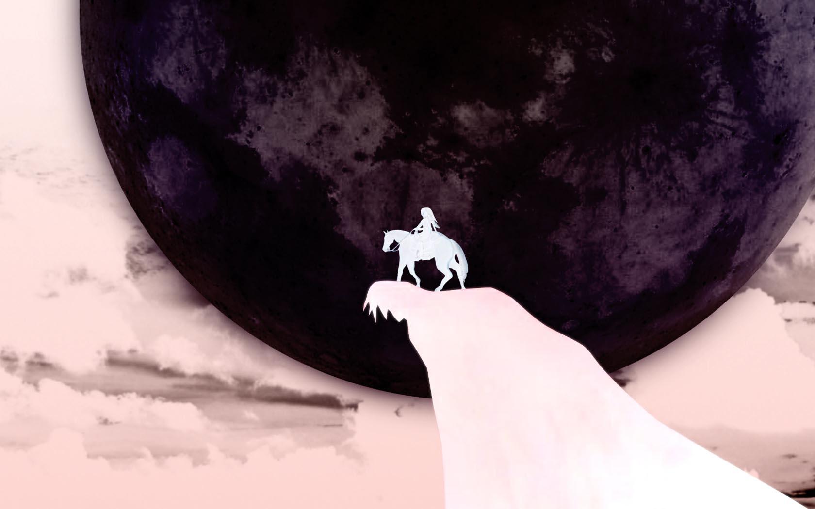 Desktop Dark Moon Wallpapers Download - Wallpaper - HD Wallpaper 