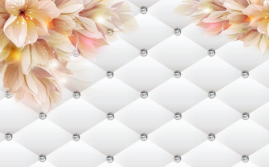 Decoração Papel De Parede 3d Flores - HD Wallpaper 