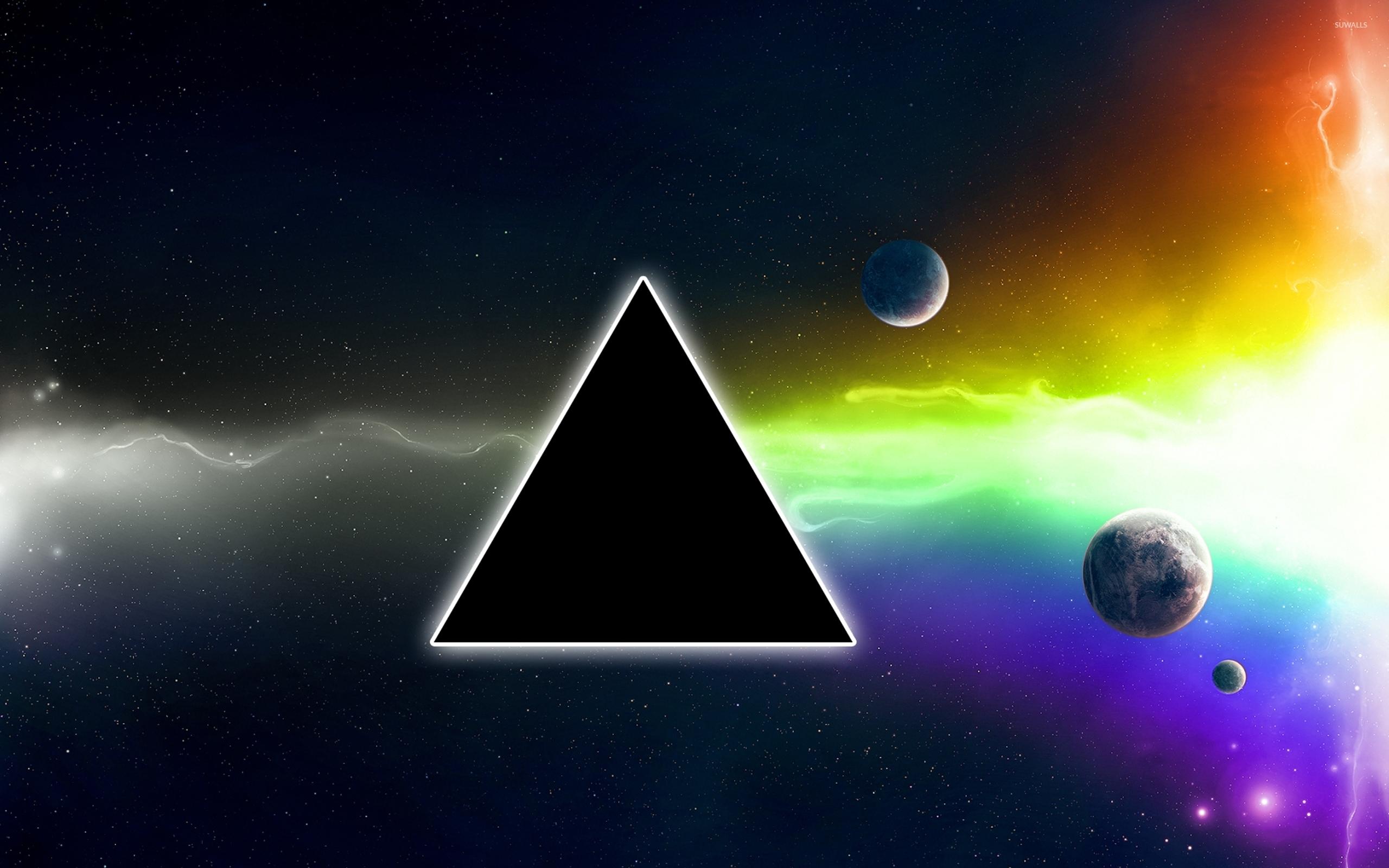 Black Galaxy Wallpaper - Pink Floyd Dark Side Of The Moon - HD Wallpaper 