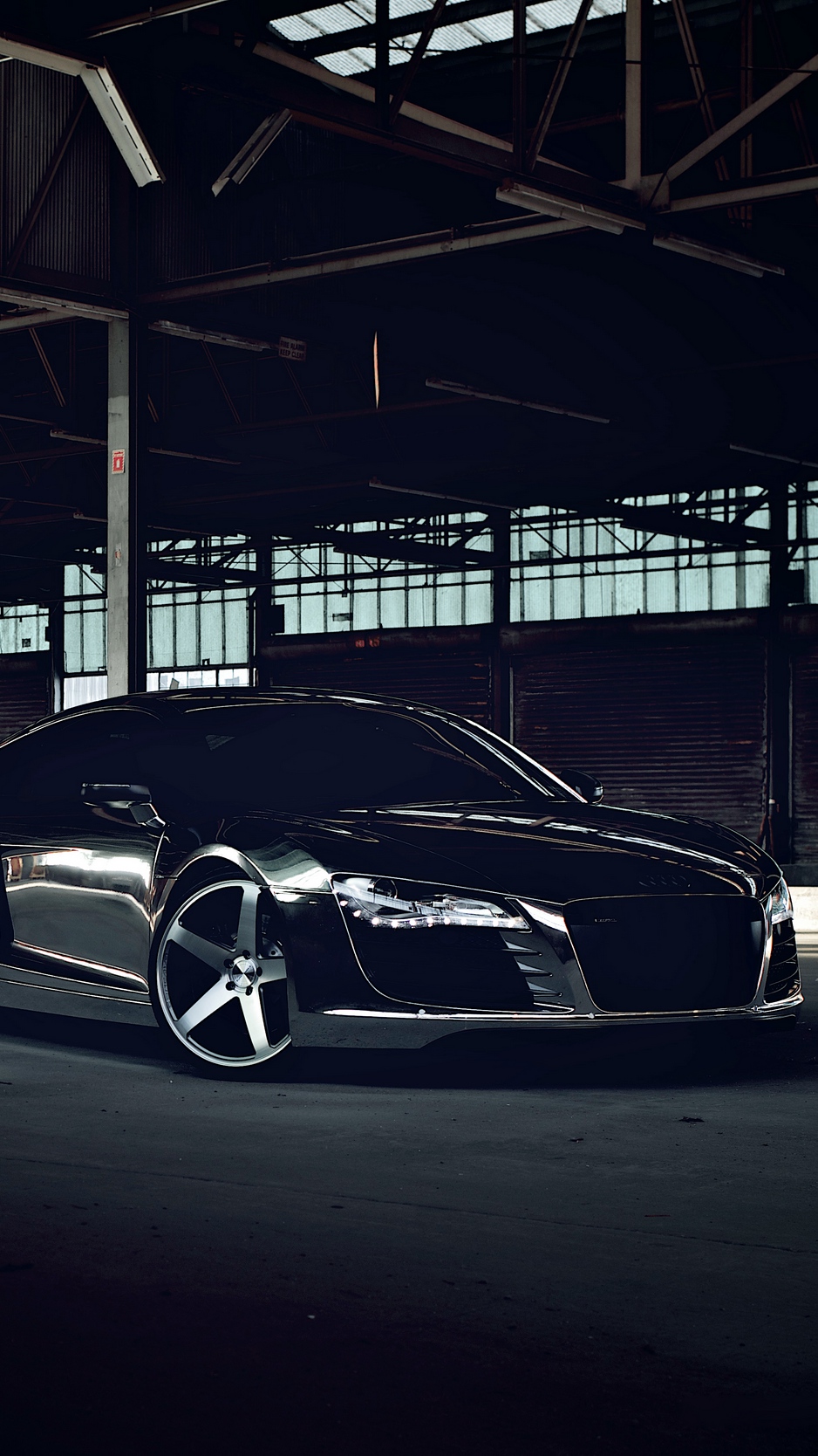 Wallpaper Audi, R8, Chrome, Black, Cw-5, Matte Black - Audi R8 Matte Black Wallpaper Iphone - HD Wallpaper 