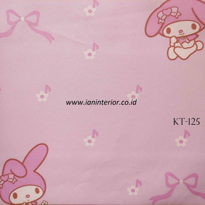 Wallpaper Dinding Anak-anak Motif My Melody Kelinci - Drawing - HD Wallpaper 