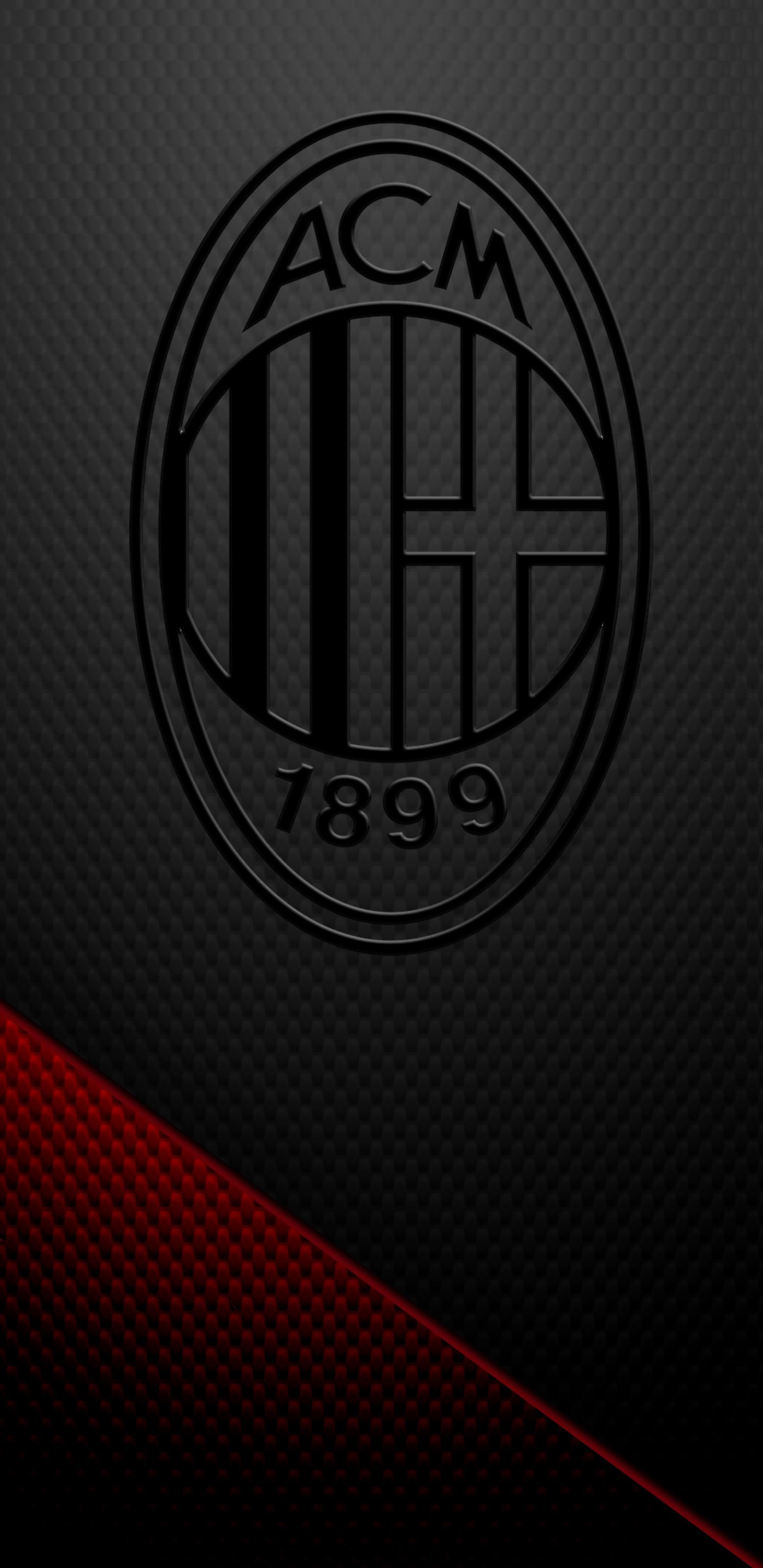 Ac Milan Wallpaper Black - HD Wallpaper 