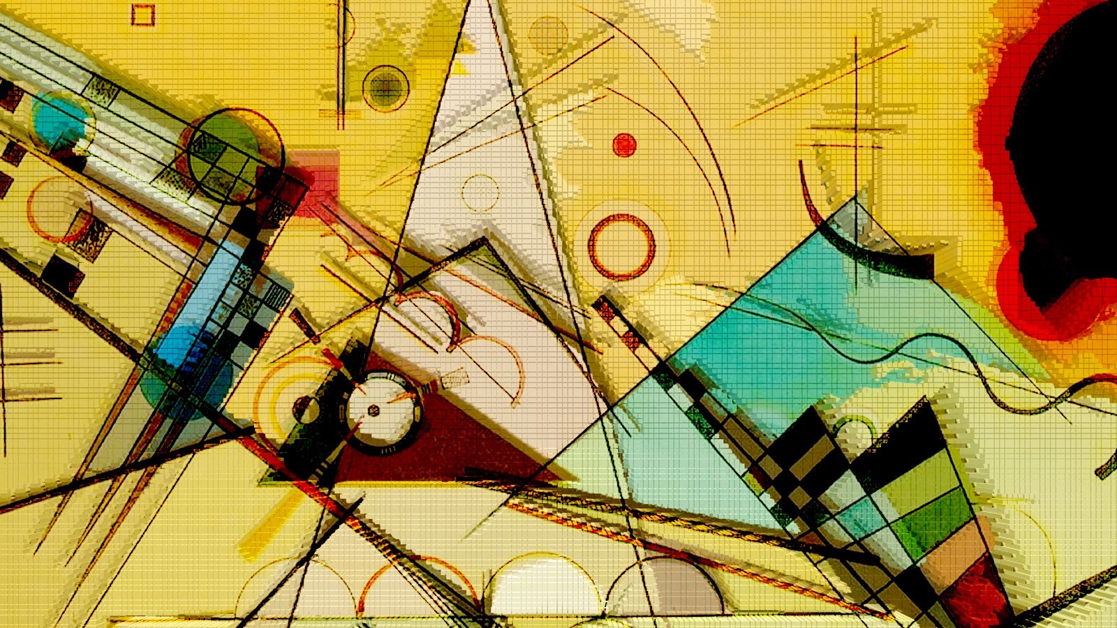 Abstract Kandinsky Wallpaper Hd - HD Wallpaper 
