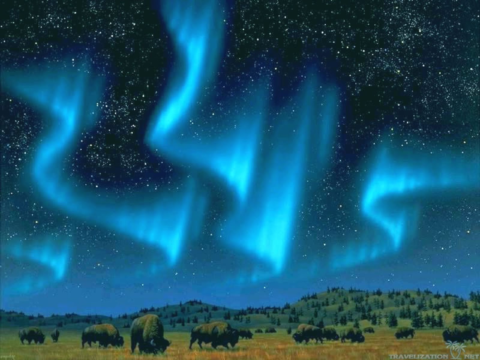 Bintang Jatuh Ke Bumi - Real Blue Aurora Borealis - HD Wallpaper 