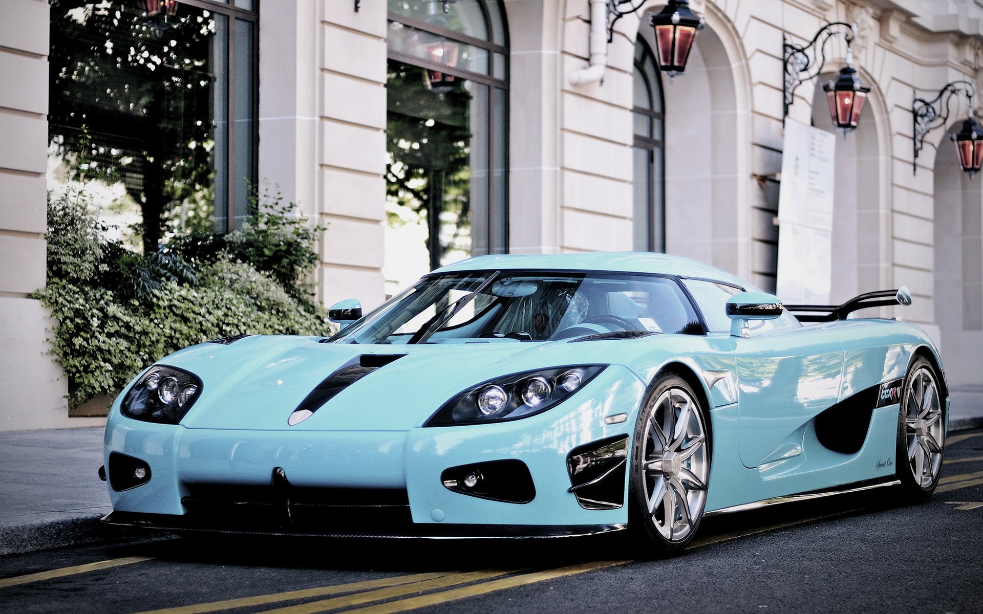 Download Car Wallpapers, Widescreen, Modified Cars, - Light Blue Koenigsegg Agera R - HD Wallpaper 