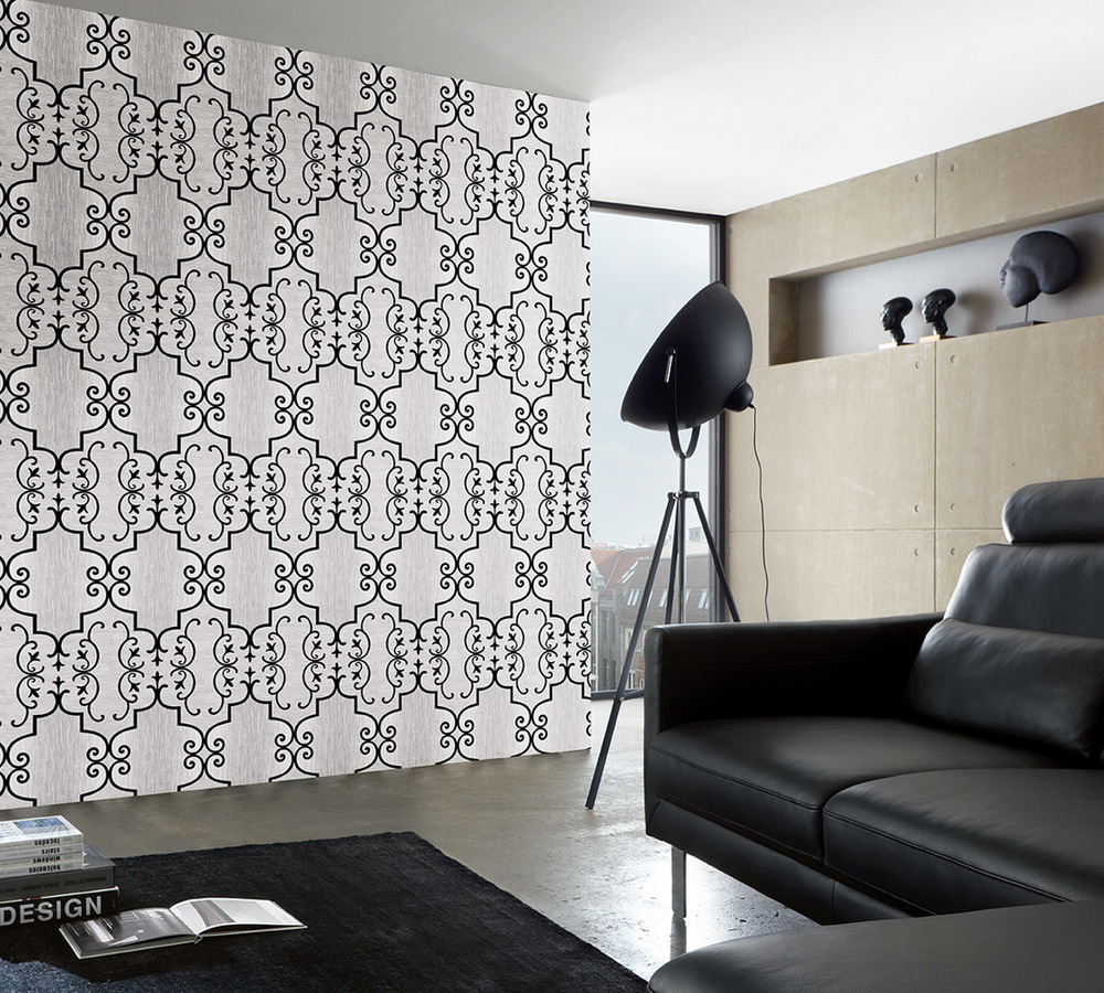 Ragam Motif Wallpaper Dinding Motif Klasik Modern - 93943 1 - HD Wallpaper 