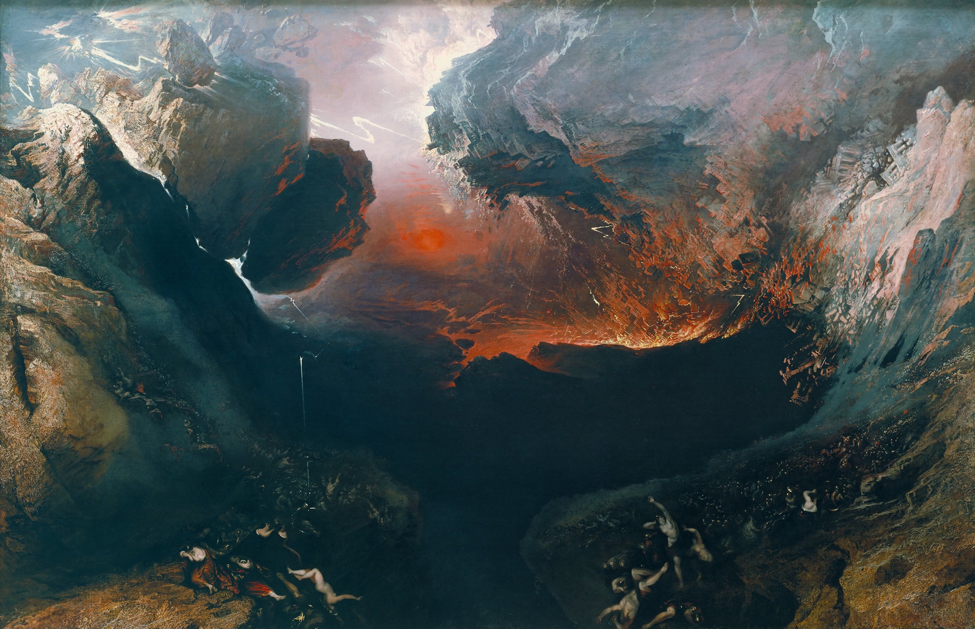 John Martin The Great Day Of His Wrath - HD Wallpaper 