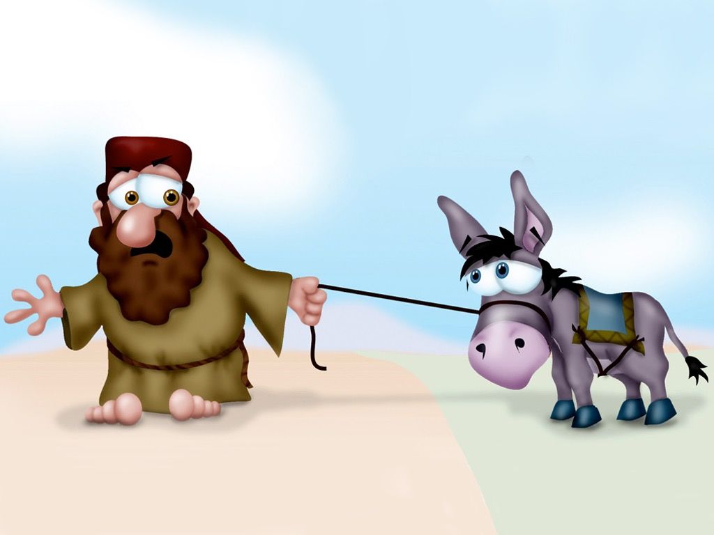 Balak Refused To Give Up And Sent Another Group Of - Donkey From The Bible - HD Wallpaper 