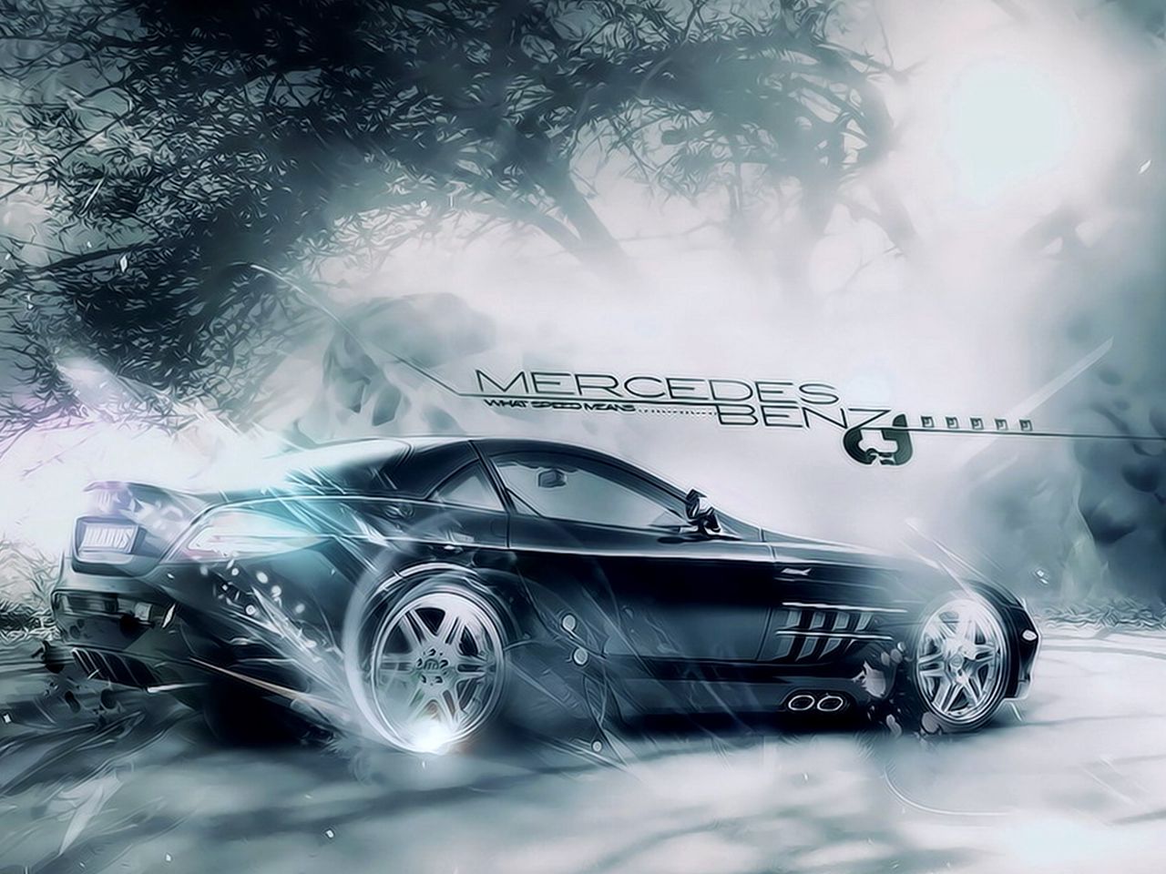 Benz Black Hd Wallpaper Free Download Black Painted - 3d Car Wallpaper Hd  1080p Free Download - 1280x960 Wallpaper 