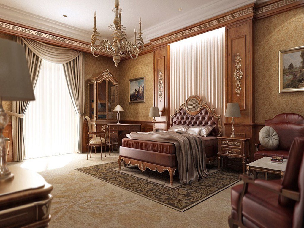 Classic Master Bedroom Decor - HD Wallpaper 