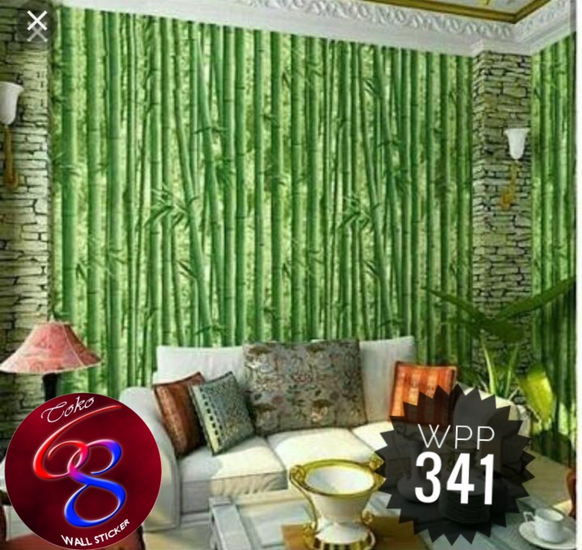Stiker Dinding Motif Bambu - HD Wallpaper 
