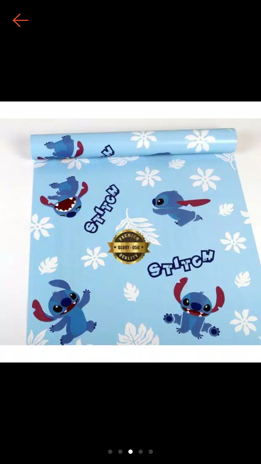 Cy1059 Wallpaper  Kartun Stitch  10 M X 45 Cm Walpaper 