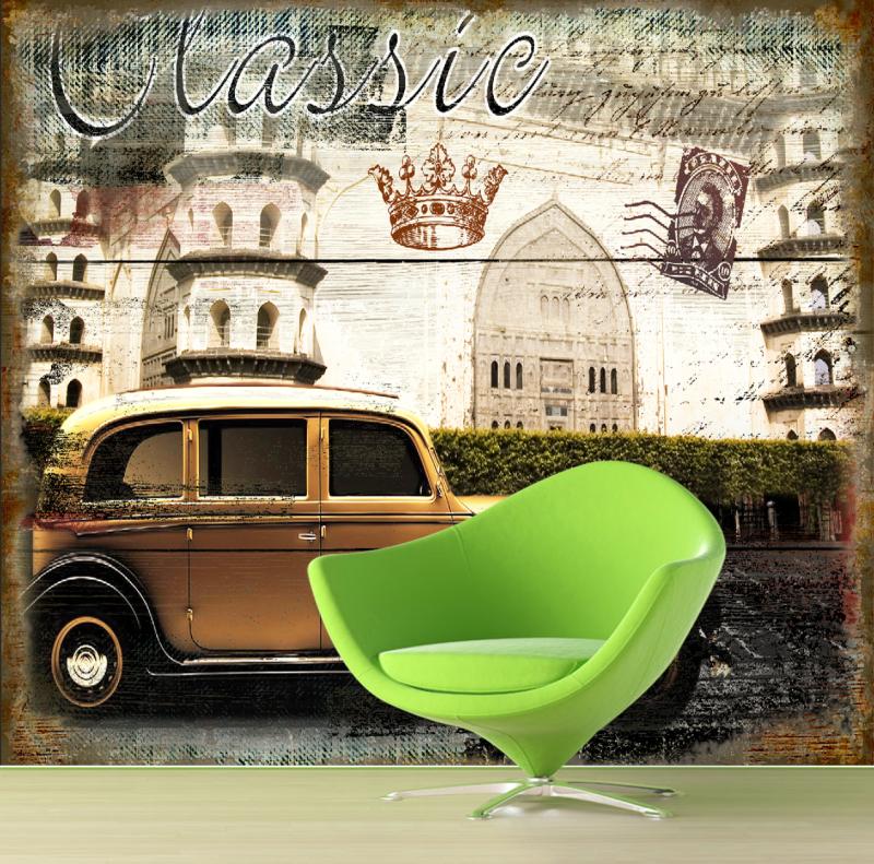 Mobil Klasik 3d - HD Wallpaper 