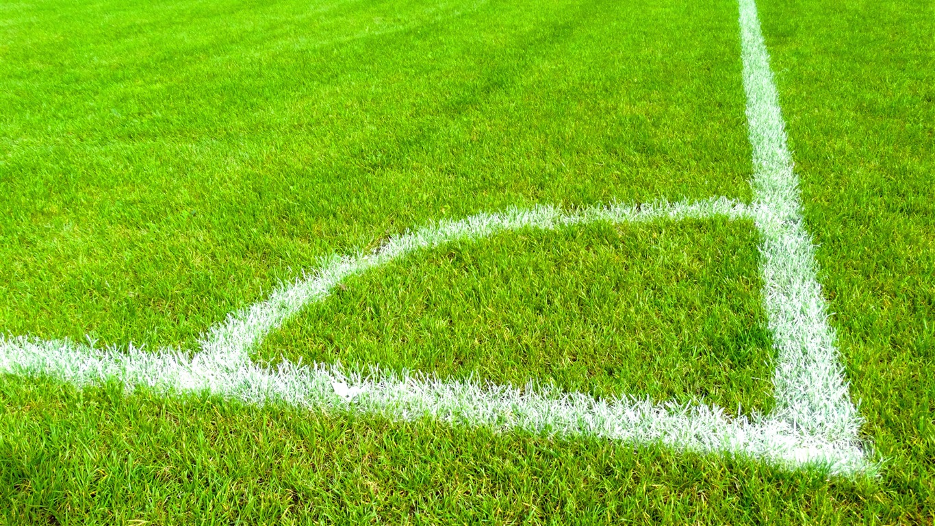 Soccer Pitch Green Grass Lines2018 - Campo De Futebol Wallpaper Hd