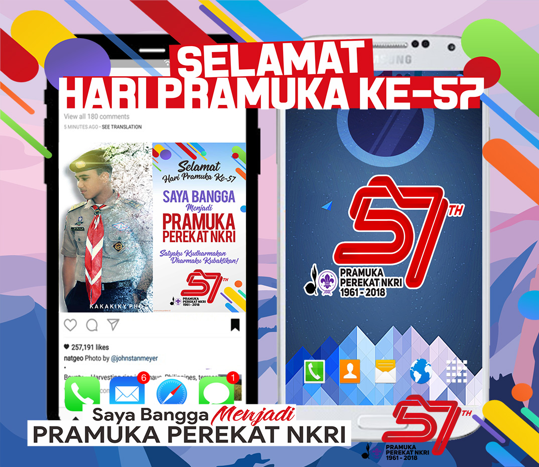 Twibbon Hari Pramuka Ke 57 - HD Wallpaper 