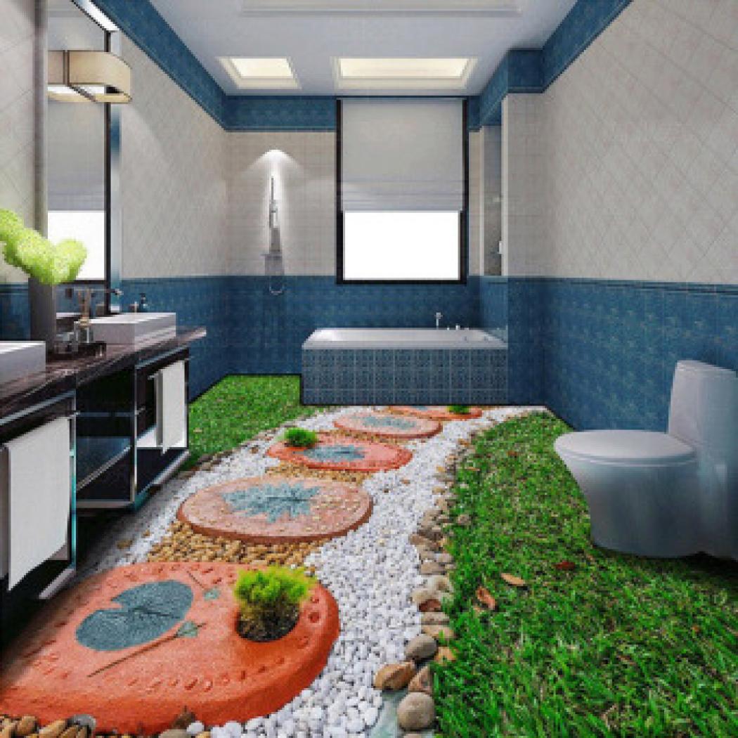 Senarai Harga Custom 3d Rock Road Floor Living Room - Cloud Print Flooring - HD Wallpaper 