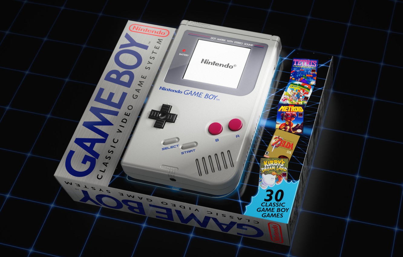 Photo Wallpaper The Game, Retro, Classic, Art, Nintendo, - Game Boy - HD Wallpaper 
