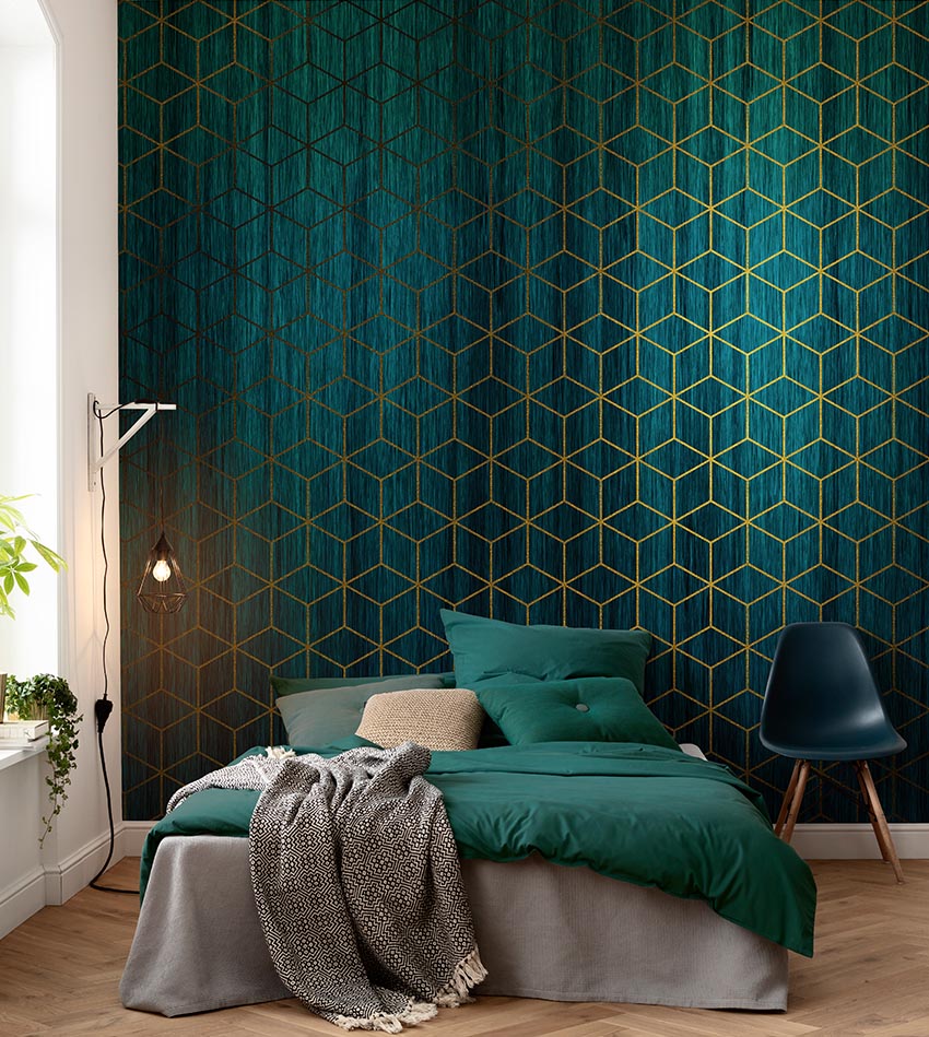 Komar Bleu Mystique - HD Wallpaper 