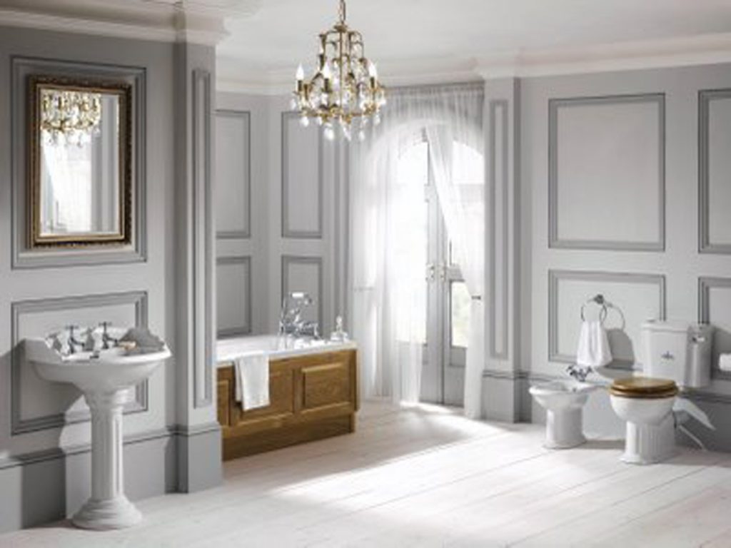 Amazing Bathrooms With Chandeliers - HD Wallpaper 