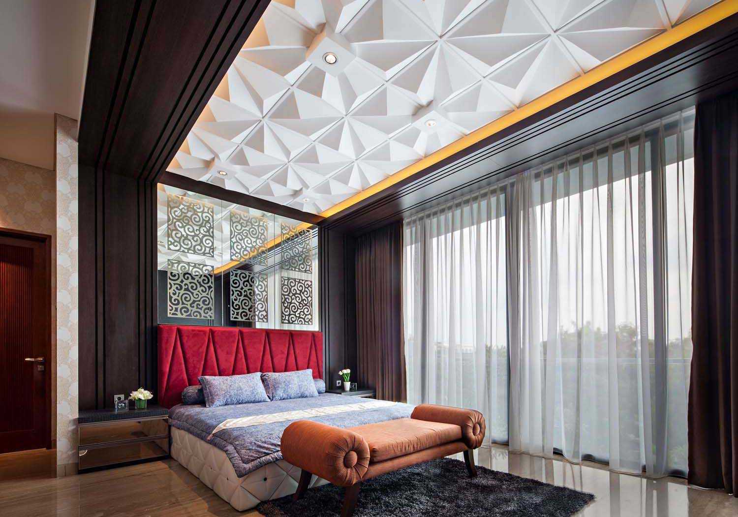 Desain Plafon Unik Berikut Ini Akan Membuat Rumah Anda - 3 Д Панели В Потолке - HD Wallpaper 