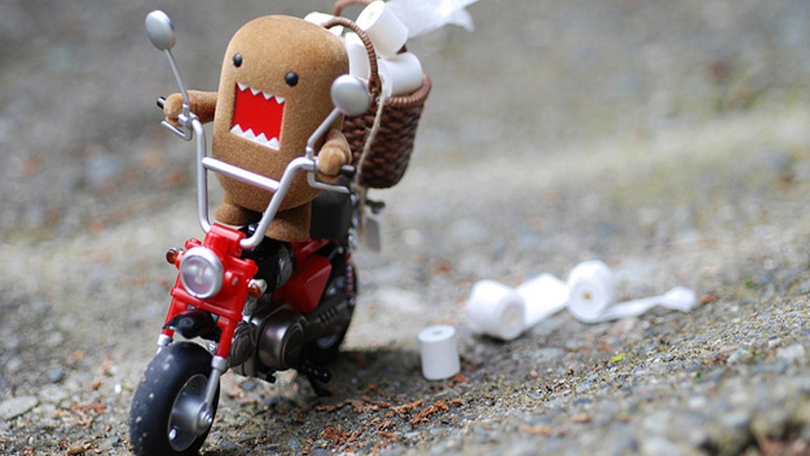 Funny Domo And Toilet Paper - Domo Kun Wallpaper 4k - HD Wallpaper 