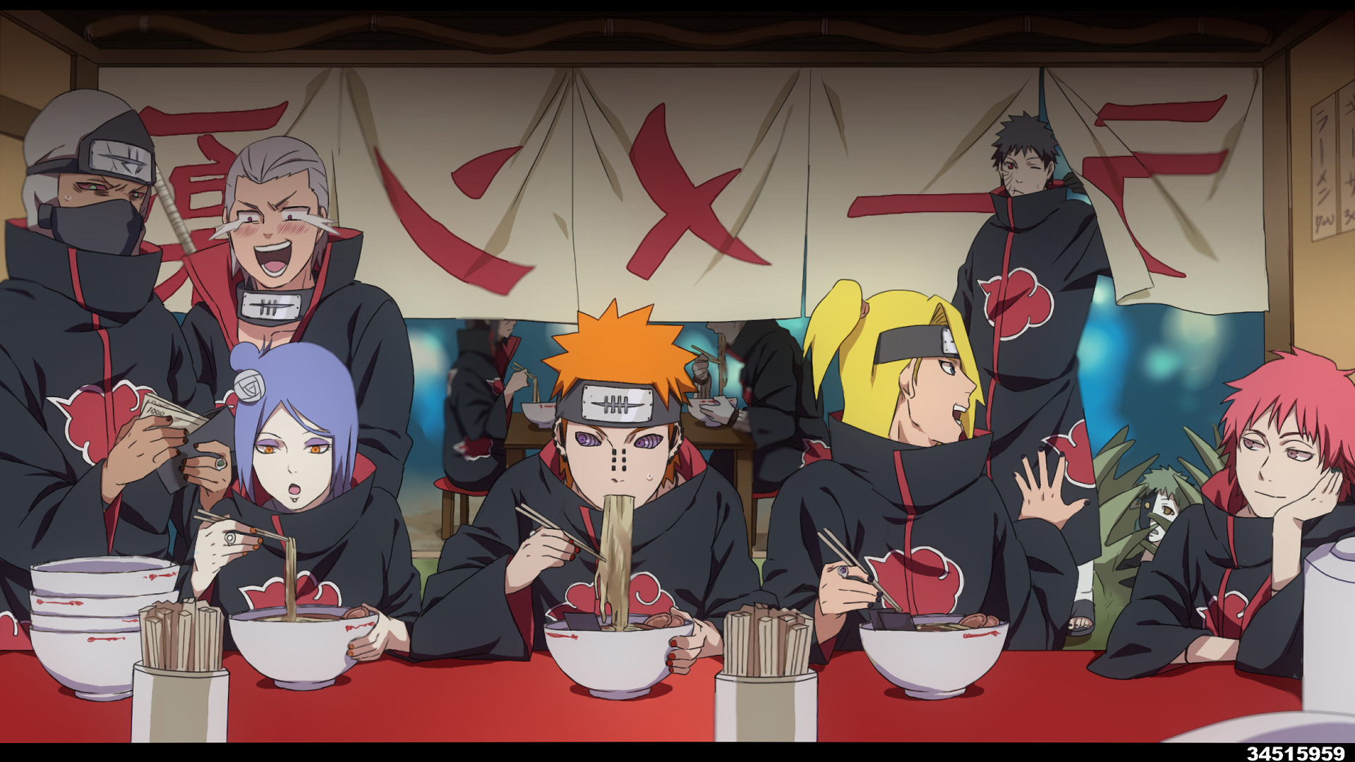 Akatsuki Ichiraku Ramen - HD Wallpaper 