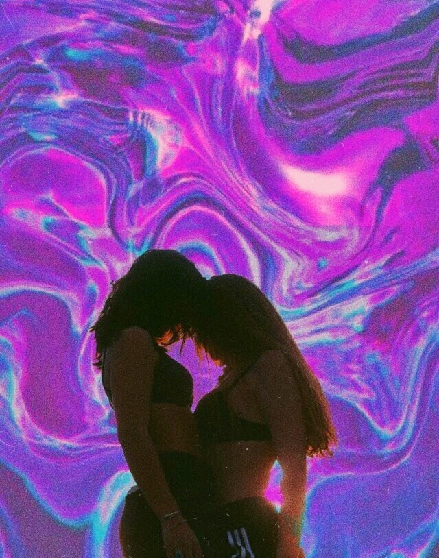 Wallpaper, Background, And Purple Image - Aesthetic Oil Spill Background - HD Wallpaper 