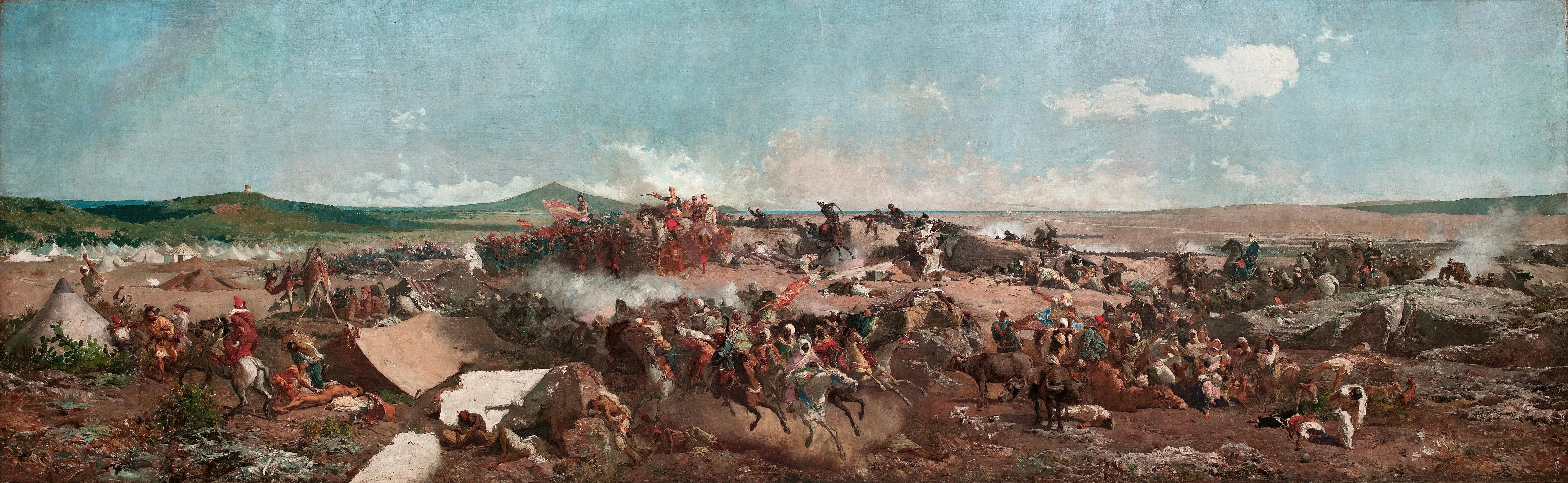 Wallpaper - Battle Of Tetuan By Marià Fortuny - HD Wallpaper 