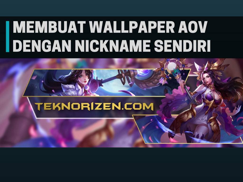 Cara Membuat Wallpaper Aov Dengan Nickname Sendiri - Pc Game - HD Wallpaper 
