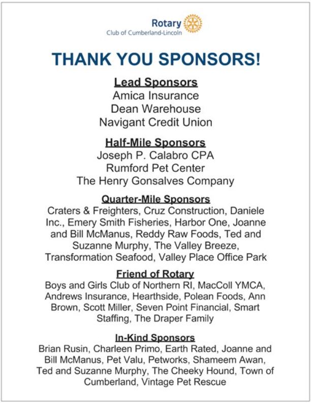 Thank You Sponsors Flyer - HD Wallpaper 