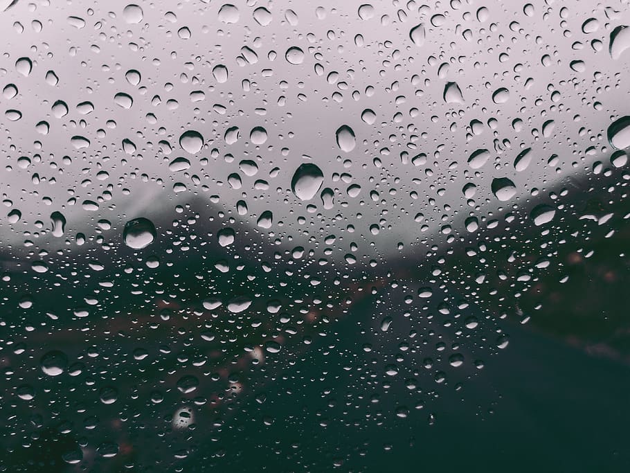 Gambar Embun Hujan Di Kaca - HD Wallpaper 
