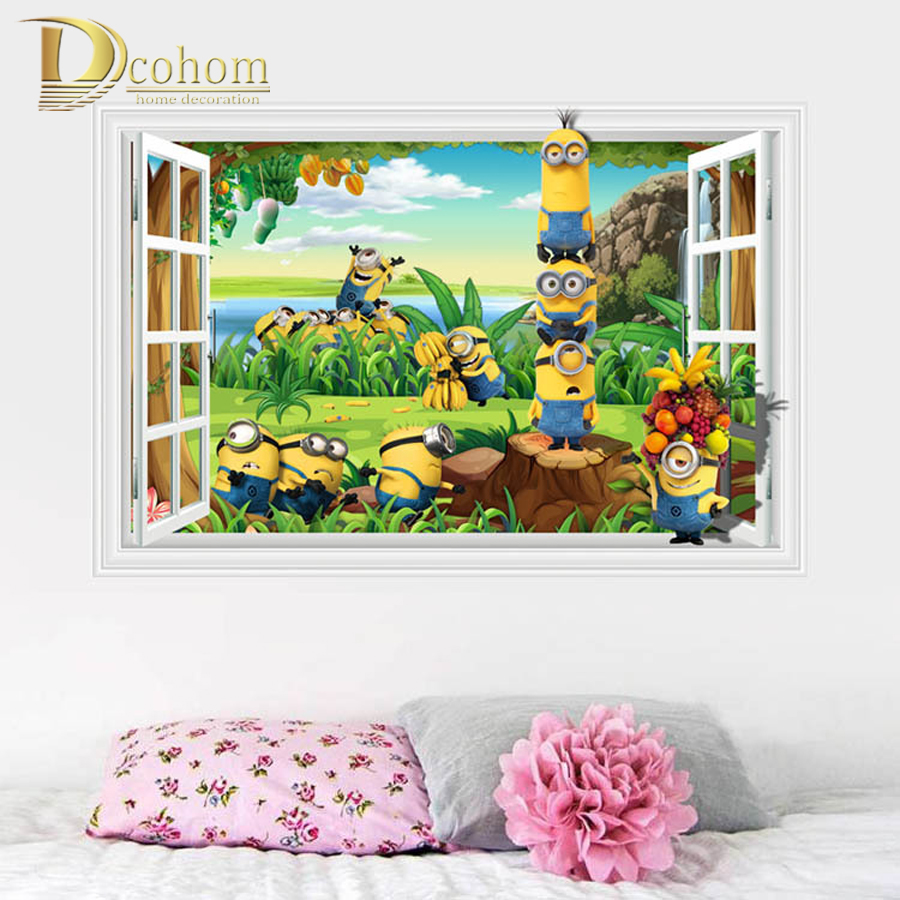 107 Wallpaper Dinding Kamar Minion Wallpaper Dinding - Minion Lucu 3d - HD Wallpaper 