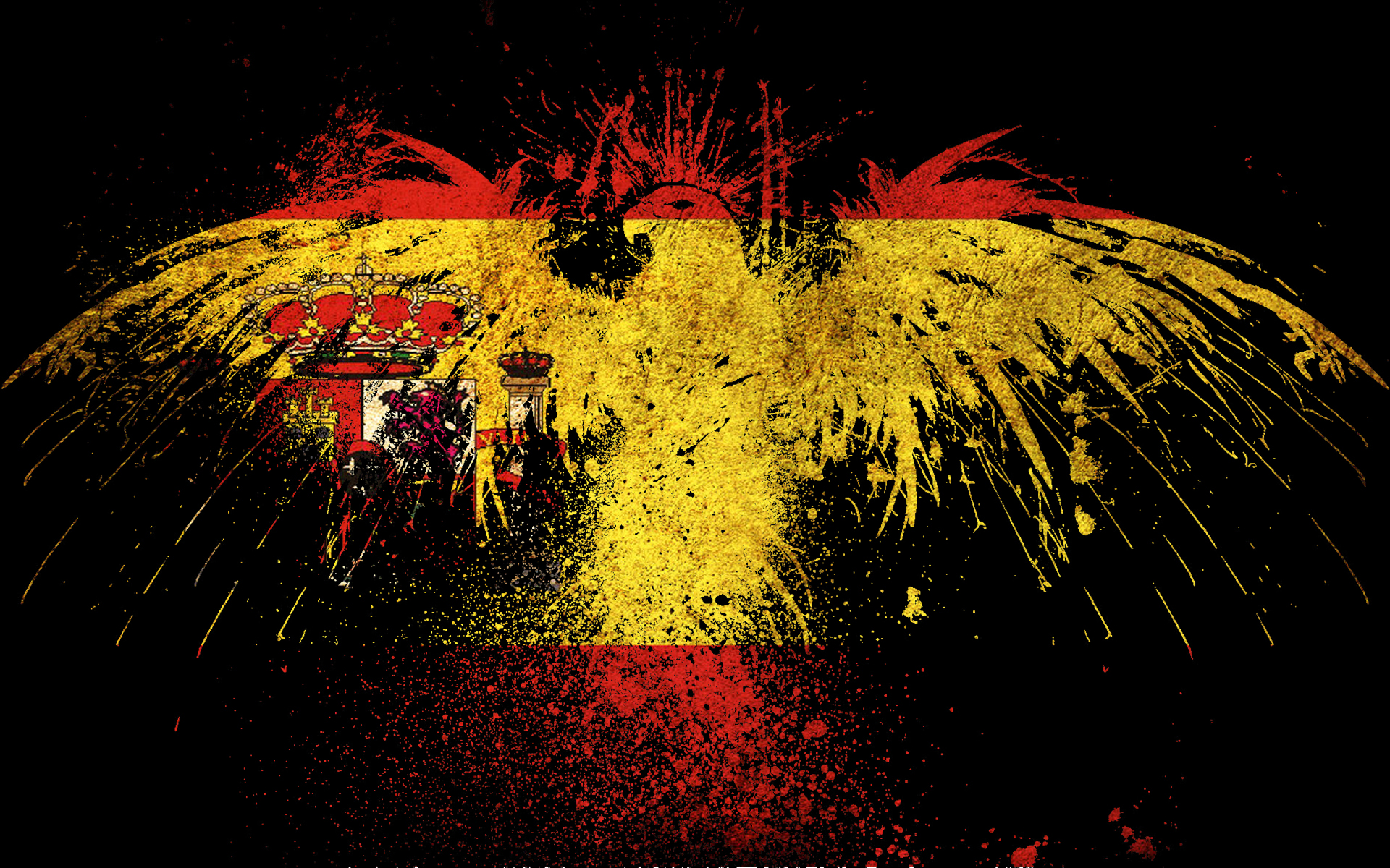 Desktop Eagle Pics - Cool Spain Flag - HD Wallpaper 