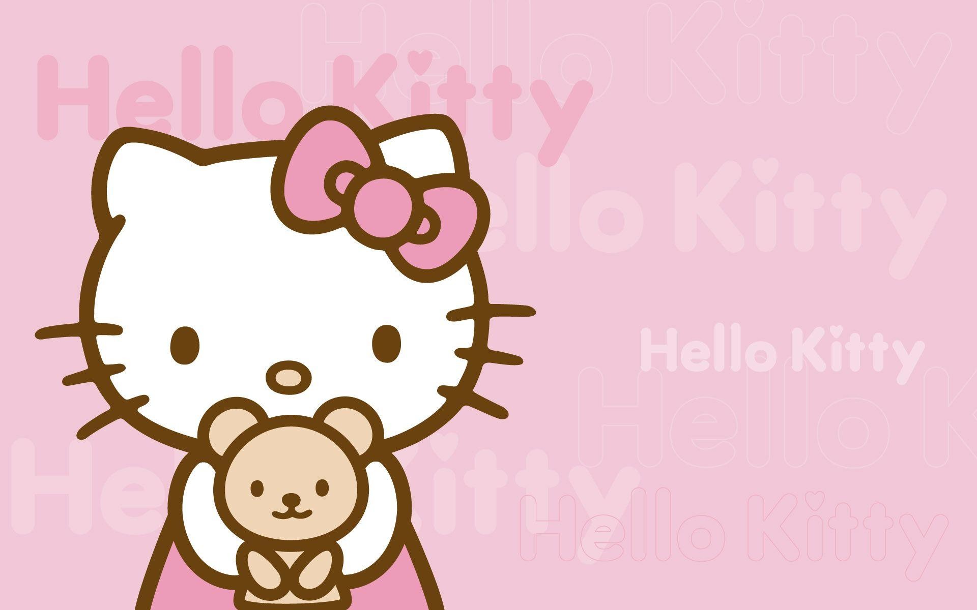 Hello Kitty Face Wallpaper Image - Hello Kitty Wallpaper Pc - HD Wallpaper 