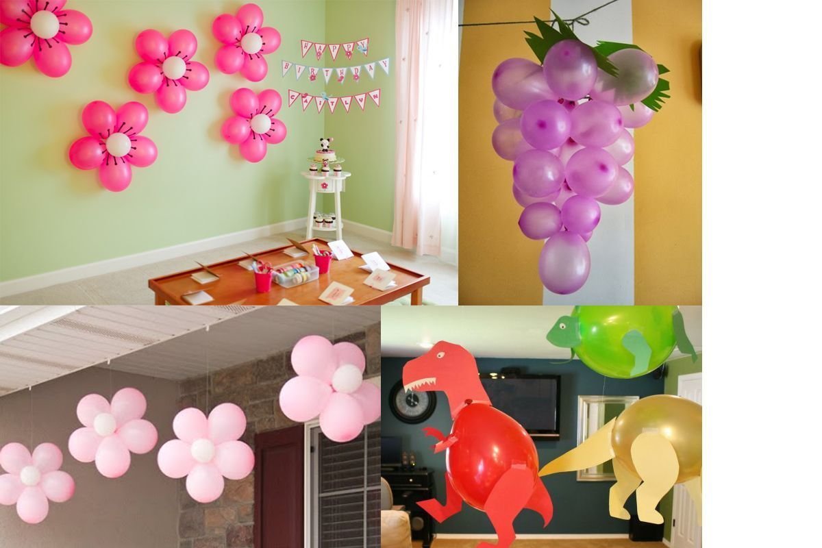 Easy Simple Balloon Decoration For Birthday - HD Wallpaper 