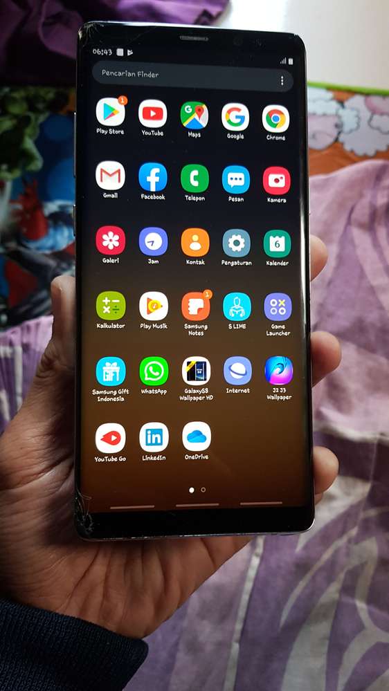 Samsung Not 8 Duos Sein Kaca Aja Retak - Iphone - HD Wallpaper 