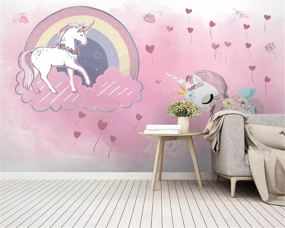 Unicorn Background With Chair - HD Wallpaper 