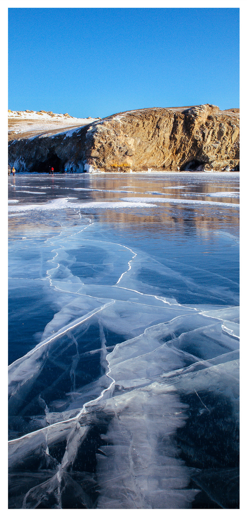 Danau Es Retak Wallpaper Ponsel - 貝加爾 湖 藍 冰 - HD Wallpaper 