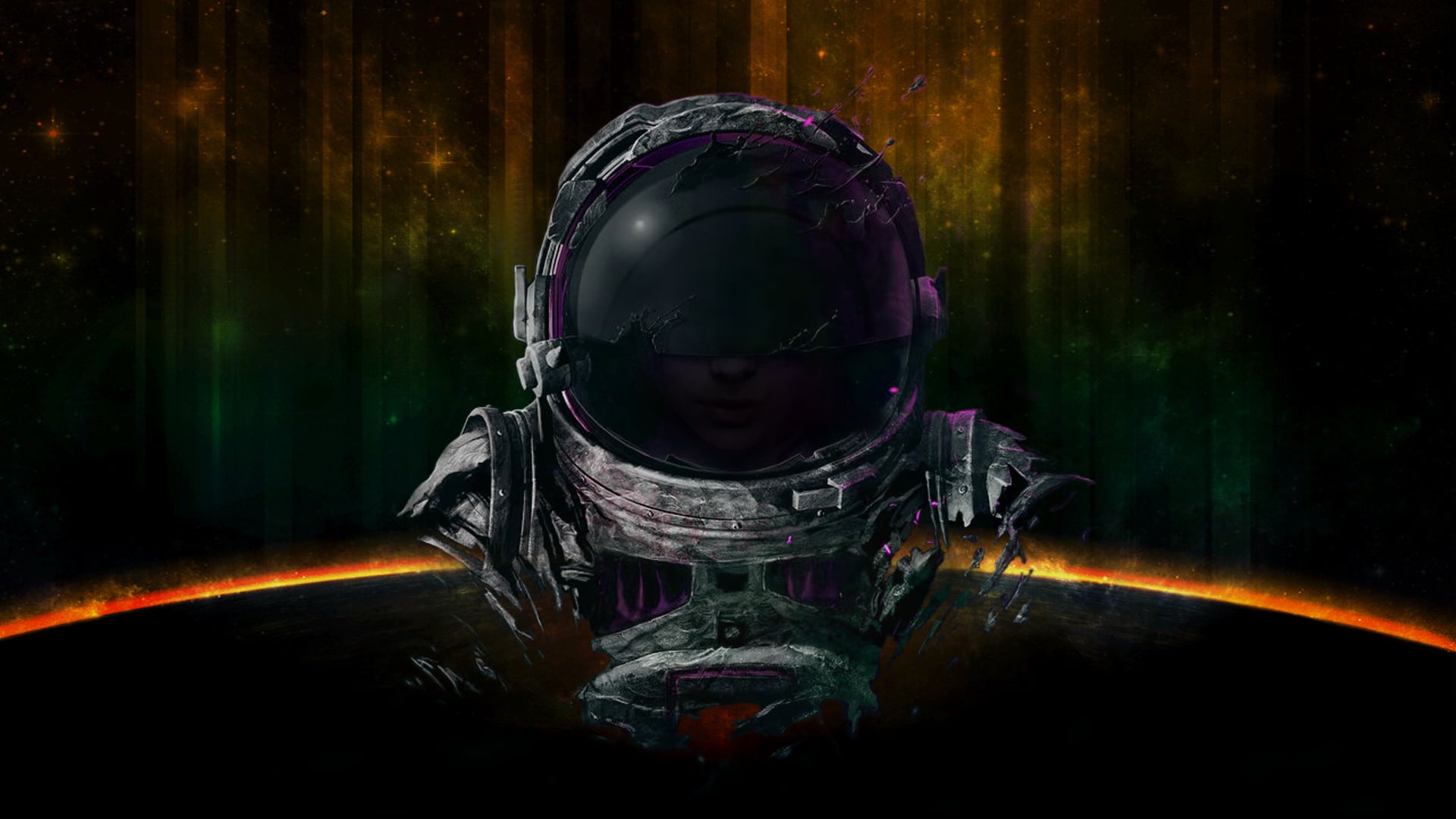 Parrot Security Os Wallpapers - Sci Fi Space Pilot - HD Wallpaper 